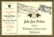 J J Prüm_Wehlener Sonnenuhr_kab 1981